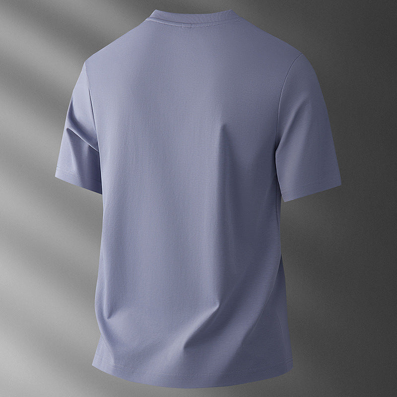 Men's Thin Ice Silk Cool-Feel Short-Sleeve T-Shirt - Image 3