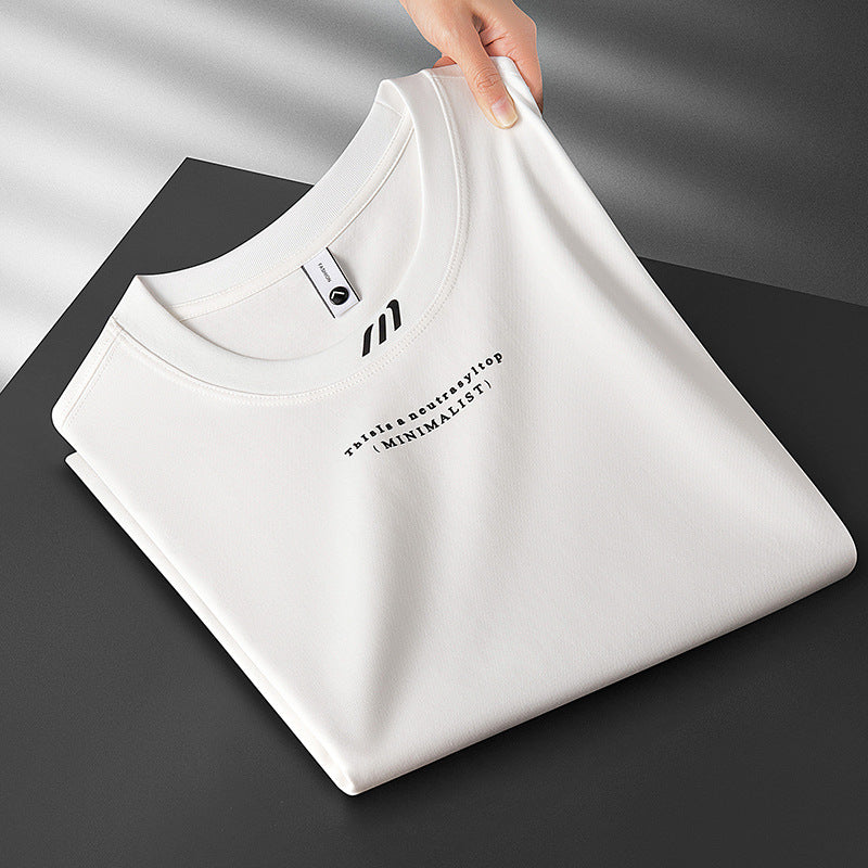 Men's Thin Ice Silk Cool-Feel Short-Sleeve T-Shirt - Image 8