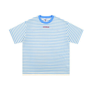 Striped Round Neck Short Sleeve T-shirt Men's Casual Top