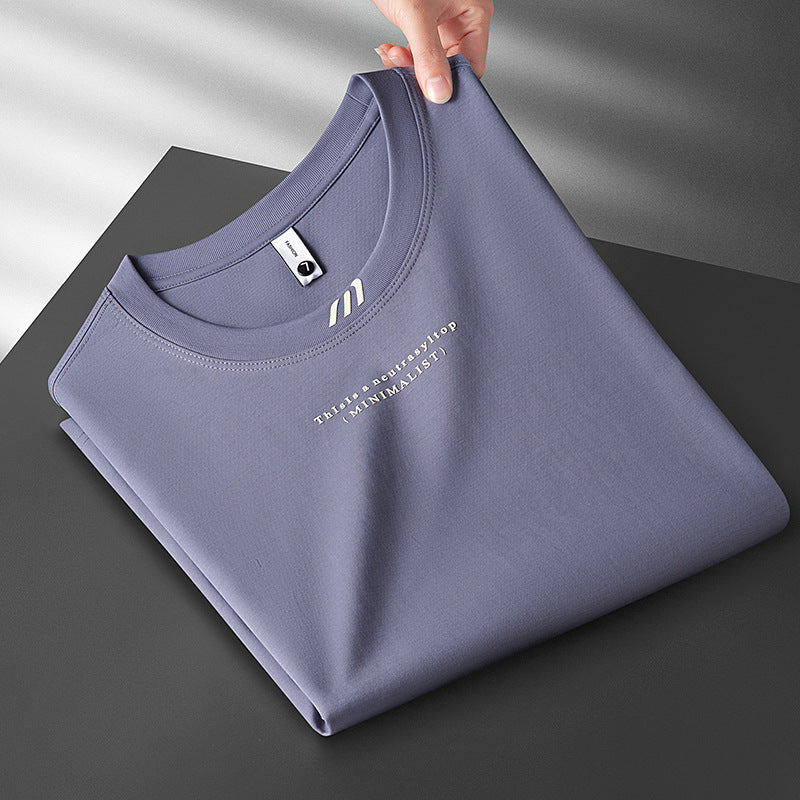 Men's Thin Ice Silk Cool-Feel Short-Sleeve T-Shirt - Image 6