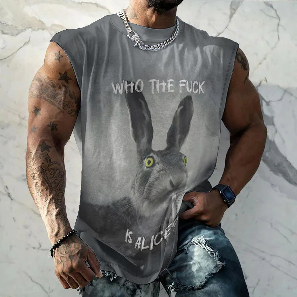 Mens Sporty Vest With A Fashionable Minimalist And Retro Style - Image 2